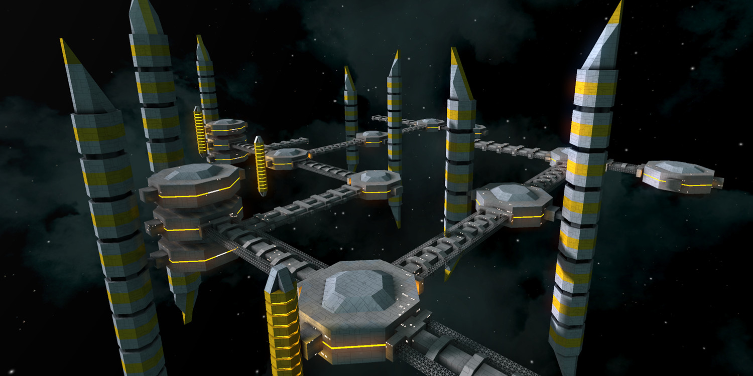 A large space-city-like station built by a player